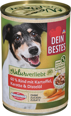 ДАЈН БЕСТЕС ХРАНА КУЧИЊА СО ГОВЕДСКО И МОРКОВ 400 Г