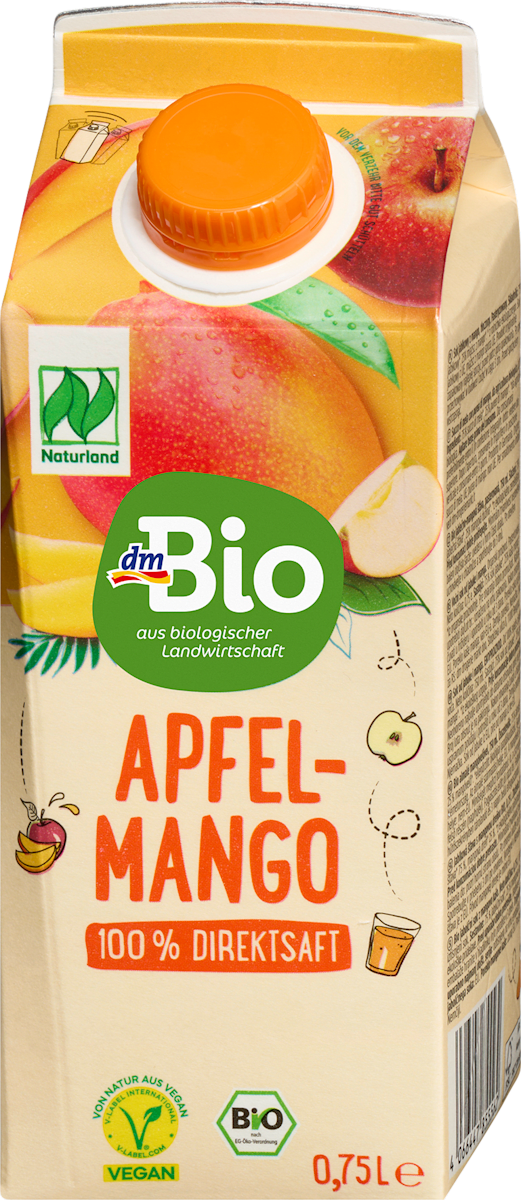 ДМ БИО СОК ОД ЈАБОЛКА И МАНГО 750 МЛ