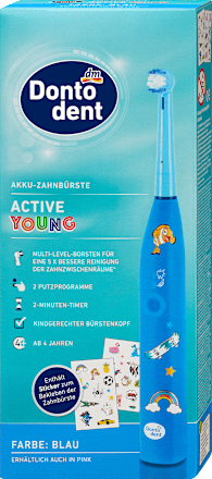 ДОНТОДЕНТ ДЕТСКА ЕЛЕКТРИЧНА ЧЕТКА ЗА ЗАБИ АКТИВ ЈАНГ 1 ПАРЧЕ