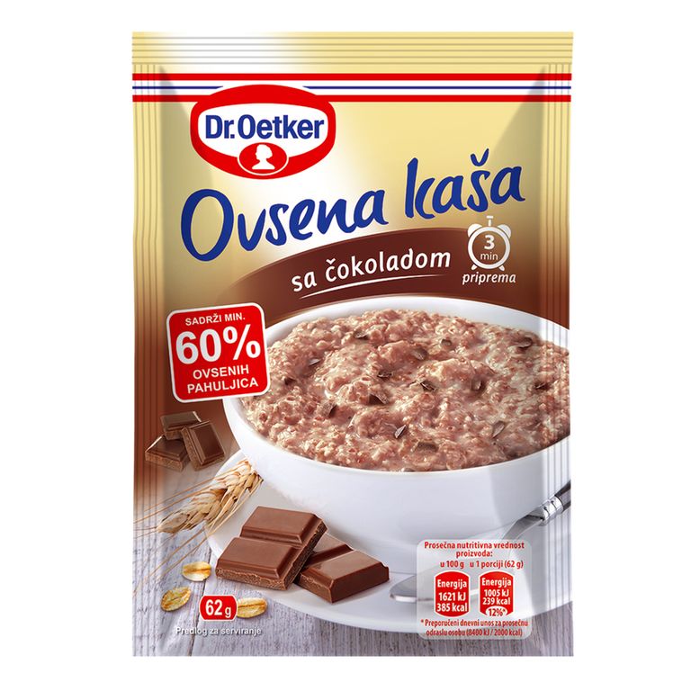 ДР. ЕТКЕР ОВЕСНА КАША СО ЧОКОЛАДО 60 ГР