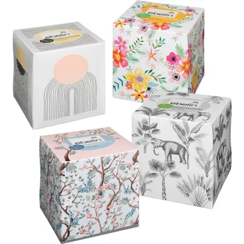 ЕБЕЛИН КОЗМЕТИЧКИ МАРАМЧИЊА ДЕКО БОКС 100 ПАРЧИЊА