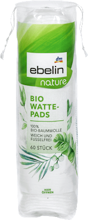 ЕБЕЛИН НАТУРЕ БИО ПАМУЧНИ ТУФЕРИ 60 ПАРЧИЊА