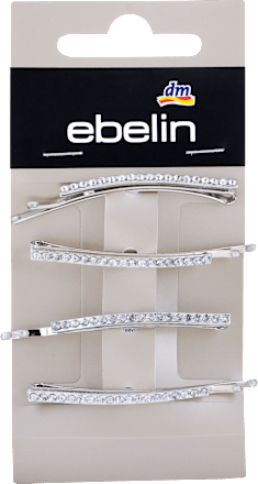 ЕБЕЛИН ШНОЛИ ЗА КОСА СРЕБРЕНИ 4 ПАРЧИЊА