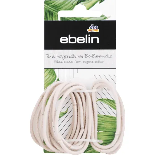 ЕБЕЛИН СТЕГАЧИ ЗА КОСА ТЕНКИ БЕЖ ОРГАНСКИ ПАМУК 9 ПАРЧИЊА