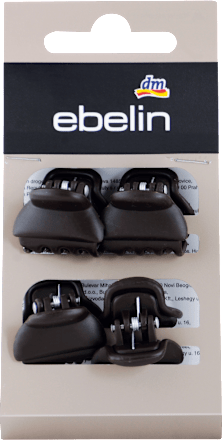 ЕБЕЛИН ШТИПКИ ЗА КОСА ЦРНИ МАТ 4 ПАРЧИЊА