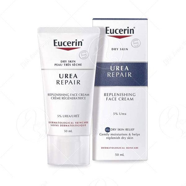 EUCERIN UreaRepair Plus 5% Urea Крем за лице, 50 мл