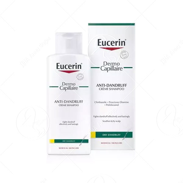 EUCERIN DermoCapillaire Шампон против првут за сув скалп, 250 мл