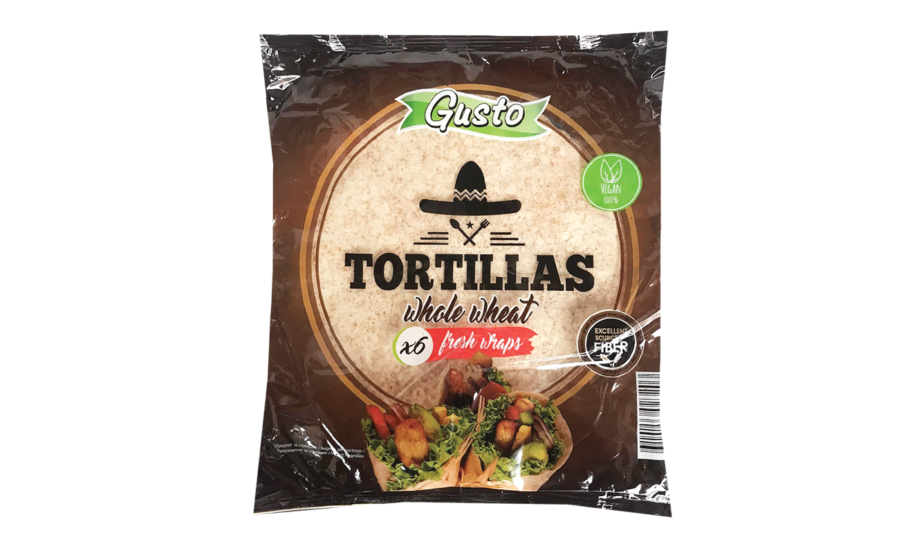 ТОРТИЉА ИНТЕГРАЛНА ГУСТО 6 / 1 390 ГР