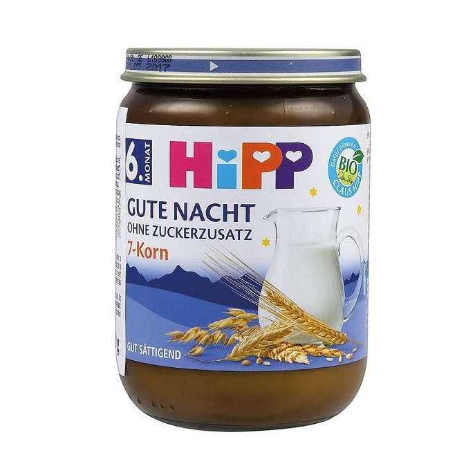 ХИПП НОЌНА КАШИЧКА ЗА БЕБЕ СО 7 ЖИТАРКИ 190 ГР