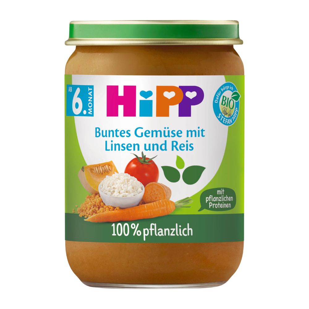 ХИПП КАШИЧКА ОД МЕШАН ЗЕЛЕНЧУК, ЛЕЌА И ОРИЗ 190 ГР