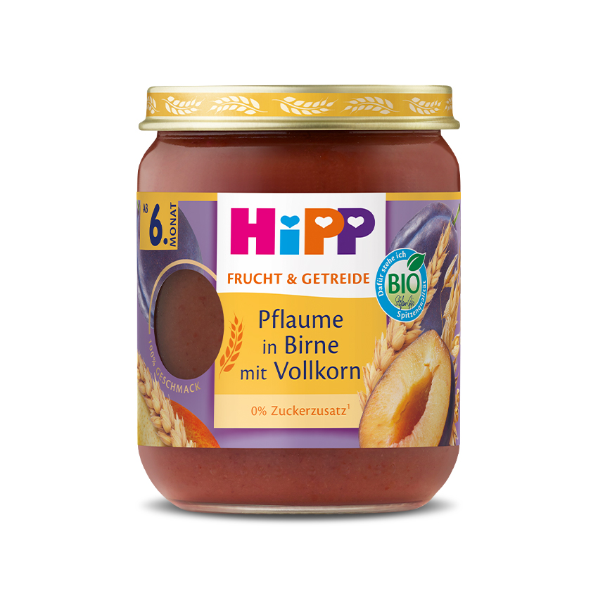 ХИПП КАША СО СЛИВА КРУША И ИНТЕГРАЛНИ ЖИТАРКИ 160 ГР