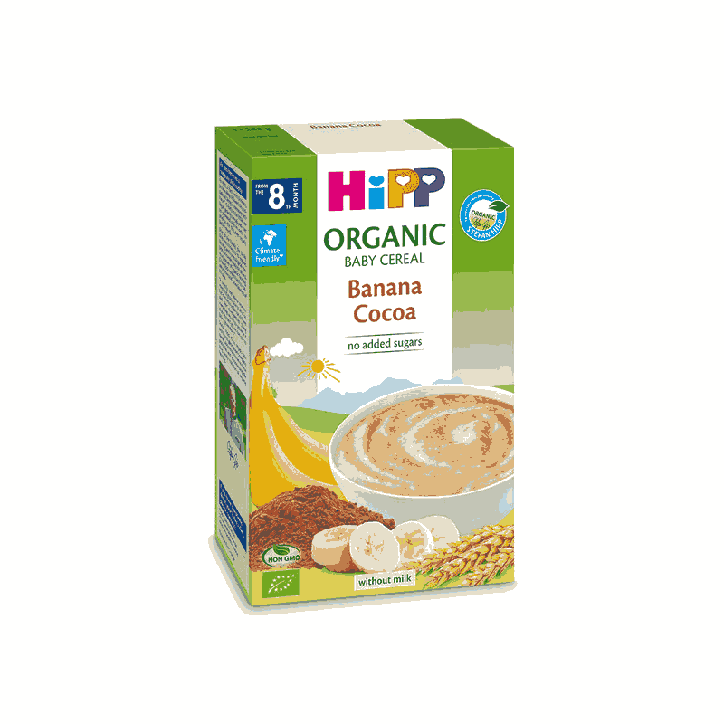 ЦЕРАЛИИ ОРГАНСКИ ХИП БАНАНА, КАКАО 200 ГР