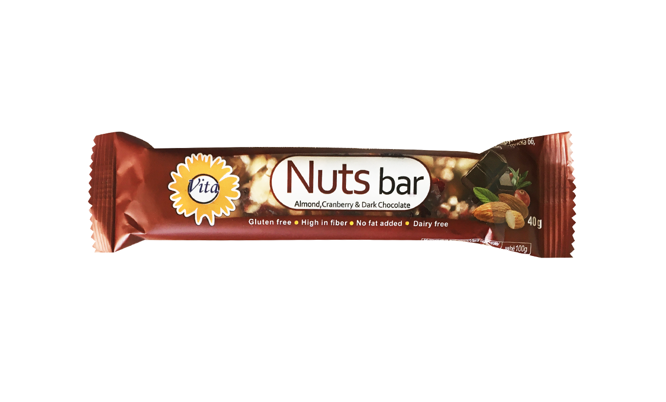 Јаткаст Бар Вита Бадем Брусница 40г