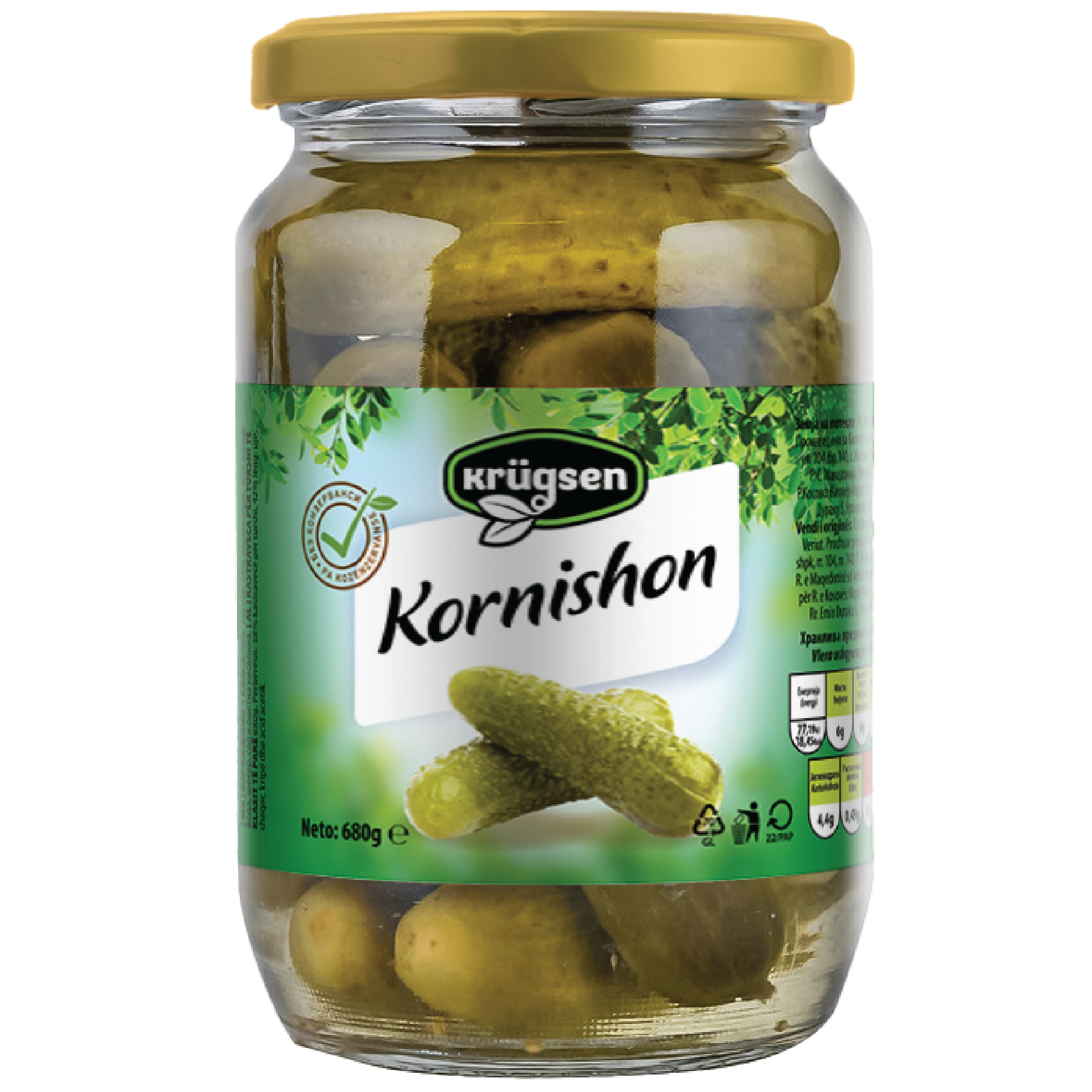 Кругсен Корнишони 1 Класа 680г