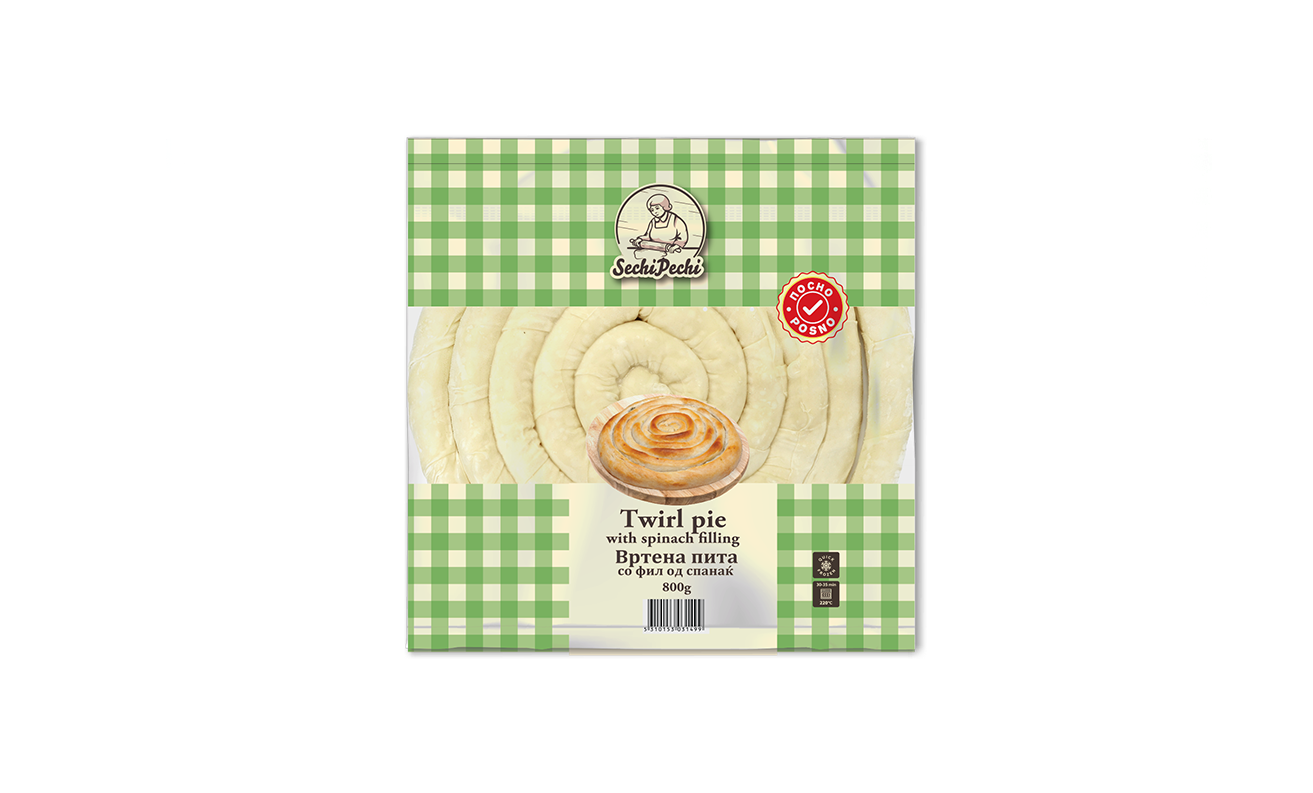 Пита Со Спанаќ Сечи Печи 800г