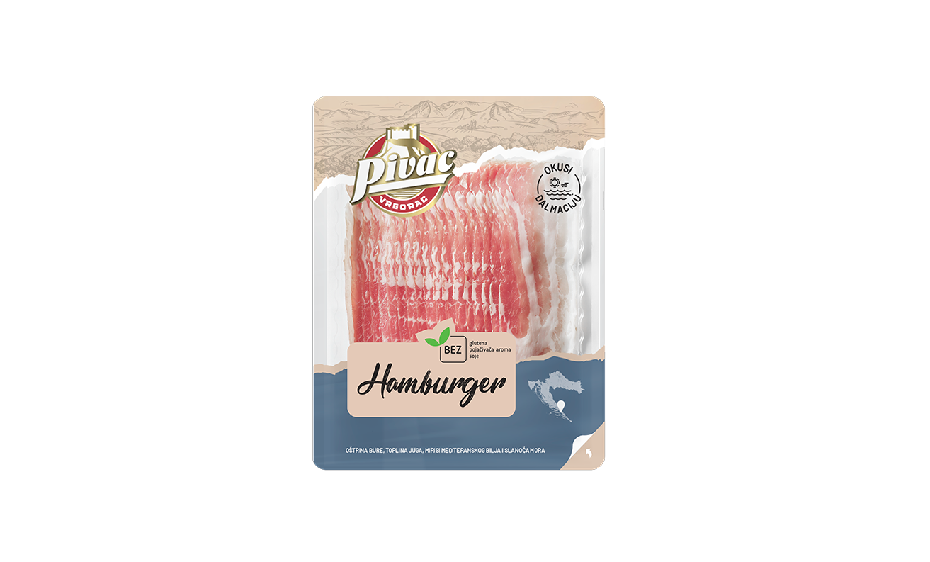 СЛАНИНА ХАМБУРШКА СЛАЈС 150 Г ПИВАЦ