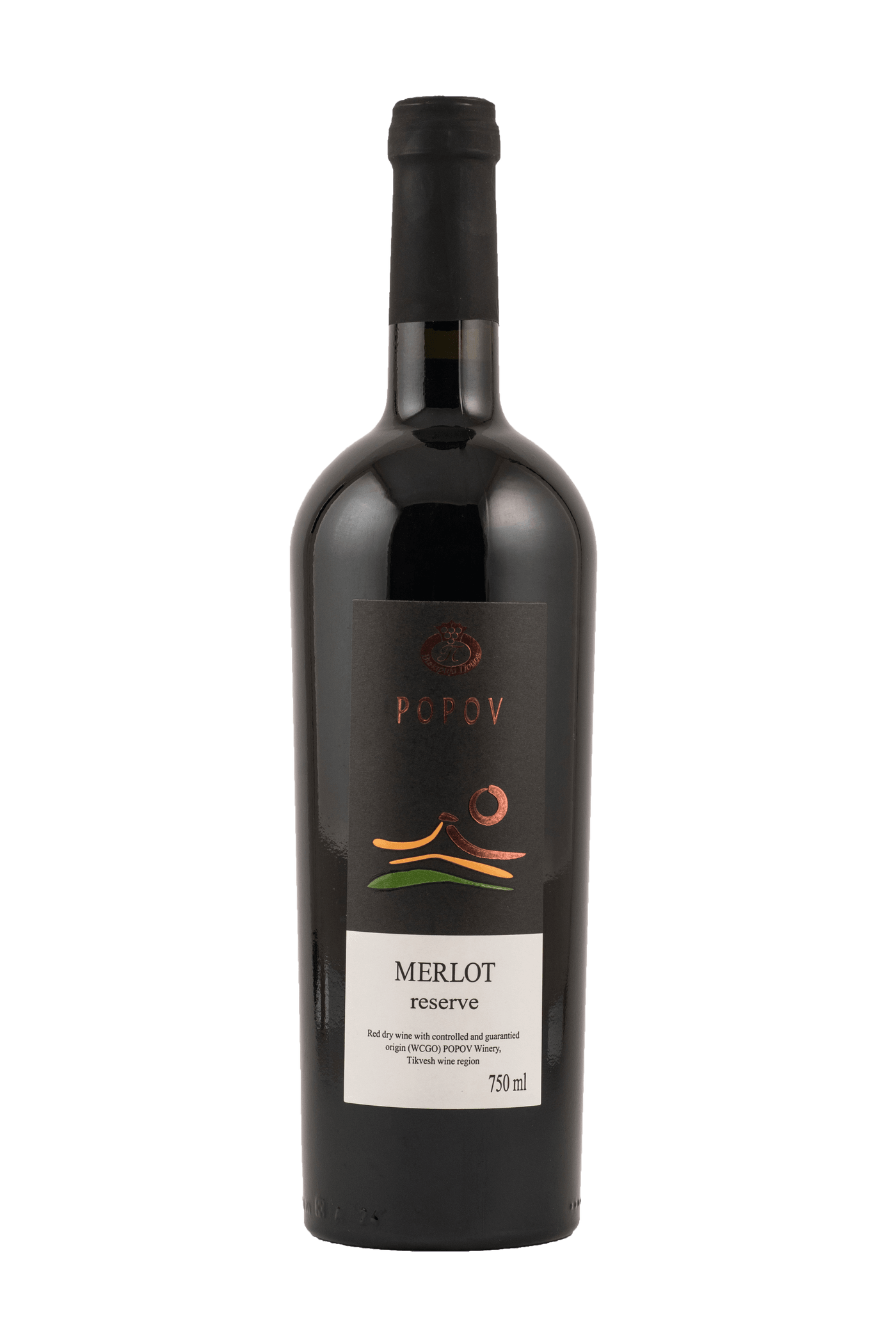 МЕРЛО РЕЗЕРВ ПОПОВ - ЦРВЕНО 0.75 Л