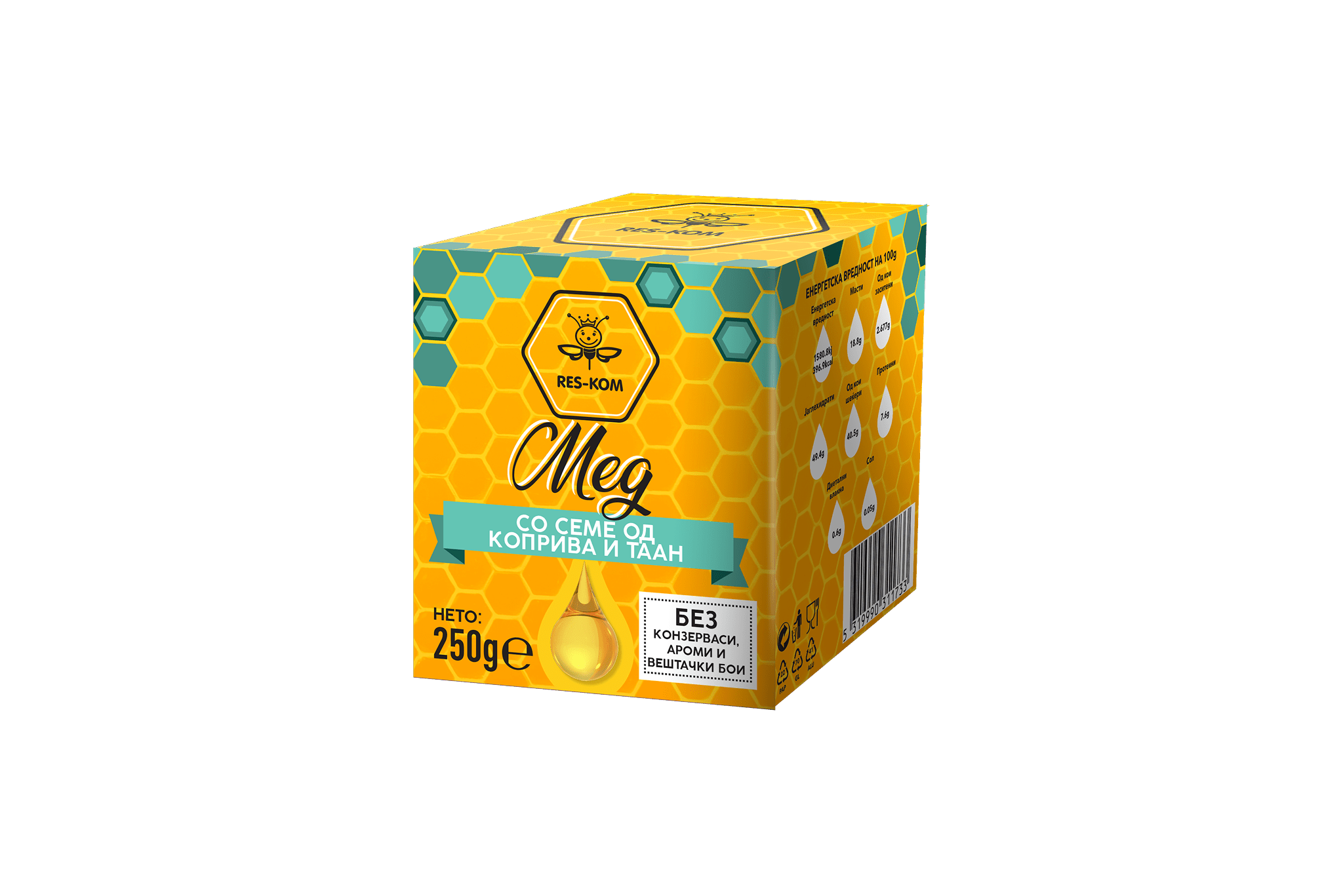 РЕС-КОМ МЕД СО КОПРИВА И ТААН 250 ГР