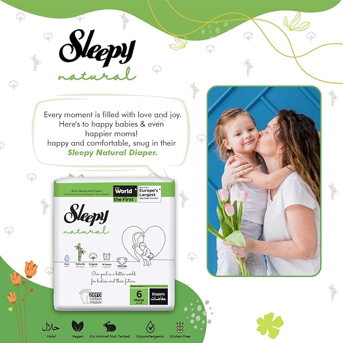 SLEEPY ПЕЛЕНИ НАТУРАЛ ХЛ 6(15-25) 60ПАР