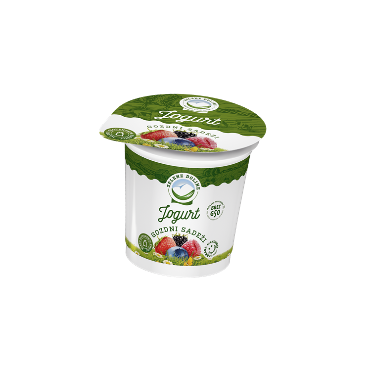 ЗЕЛЕНА ДОЛИНА ОВОШЕН ЈОГУРТ ШУМСКО 250Г